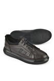 Ziya, Erkek Hakiki Deri Sneaker 143423Z72 Kahve