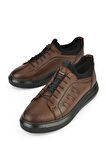 Ziya, Erkek Hakiki Deri Sneaker 143423Z72 Taba