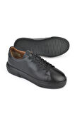 Ziya, Erkek Hakiki Deri Sneaker 151423Z511 Siyah