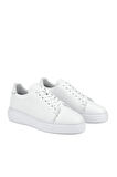 Ziya, Erkek Hakiki Deri Sneaker 151423Z511 Beyaz