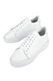 Ziya, Erkek Hakiki Deri Sneaker 151423Z511 Beyaz