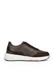 Ziya, Erkek Hakiki Deri Sneaker 151423Z520 Kahve