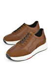 Ziya, Erkek Hakiki Deri Sneaker 151423Z520 Taba