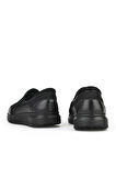 Ziya, Erkek Hakiki Deri Konfor Ayakkabı 151123Z3680 Siyah