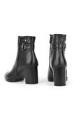 Ziya, Kadın Hakiki Deri Bot 1531022Z7571 Siyah