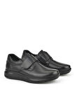 Ziya, Erkek Hakiki Deri Konfor Ayakkabı 153123Z19003 Siyah
