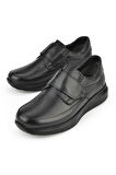Ziya, Erkek Hakiki Deri Konfor Ayakkabı 153123Z19003 Siyah