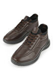 Ziya, Erkek Hakiki Deri Ayakkabı 1531002Z3059 Kahve