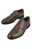 Ziya, Erkek Hakiki Deri Klasik Ayakkabı 1531056Z4613 Kahve