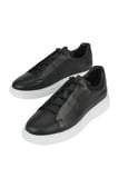 Ziya, Erkek Hakiki Deri Sneaker 1531026Z8552 Siyah