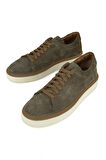Ziya, Erkek Hakiki Deri Sneaker 1531026ZH182 Haki