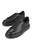 Ziya, Erkek Hakiki Deri Sneaker 1531026ZH12 Siyah