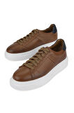 Ziya, Erkek Hakiki Deri Sneaker 1531026ZH12 Taba