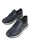 Ziya, Erkek Hakiki Deri Sneaker 1531037Z2411 Lacivert