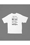 Red Midnights 1989 Albüm İsimleri Yazılı Unisex Tişört, Oversize Şarkıcı Taylor Swift Tişört