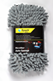 Polikur 3224 Güderi Oto Kurulama Bezi & Spark 7040 Yıkama Süngeri & Spark 2316 Peluş Bez (3'lü SET)