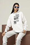Tasarım Araba Baskılı Unisex Oversize Hoodie