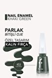 Flormar Klasik Parlak Bitişli Yüksek Pigmentli Oje -nail Enamel- 453 Khakı Green New- 8682536036146