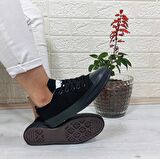 Fiyra 554 Siyah-Siyah Kısa Unisex Sneaker Keten Spor Ayakkabı