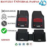 BMW X1 2021 4D Havuzlu Universal Paspas Kırmızı