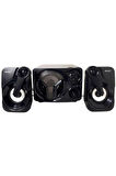 Music D.j Bluetoothlu 2+1 Radyolu Usb Rgb Ses Sistemi
