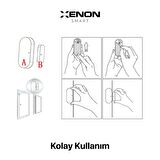 Akıllı Kapı ve Pencere Sensörü Kablosuz Mobil Uygulama Denetimli Wi-Fi Ev Güvenlik Sistemi Google Home/Alexa Uyumlu Pencere Kontağı X7502