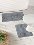 Banyo Paspası Silver Serenity U Tip 2’li Set