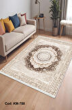 Pamuk Dokuma Taban Kaymaz Yıkanabilir Klasik Desenli  Salon Halısı Mutfak Halısı Koridor Halısı