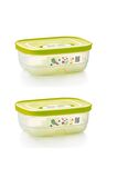 Sera Serisi Kısa Gövdeli Buzdolabı Saklama Kabı Limon 2'li Set 800 ml