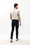 Erkek Koyu Lacivert Slim Jean Pantolon