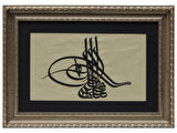 HÜSN-İ HAT TUĞRA TABLO “Sultan III. Selim’in Tuğrası” 64x46 cm