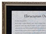 EBRUCUNUN DUASI BASKILI EBRU TABLO