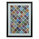 e38 EL İŞÇİLİĞİ EBRU TABLO 55*75 cm - 5677