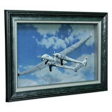 e38 EL İŞÇİLİĞİ KIRKYAMA TABLO AKSUNGUR SİHA 70x50 cm - 5997