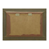 e38 EL İŞÇİLİĞİ TÜRK BAYRAĞI FİLOGRAFİ TABLO 37x27 cm - 6006