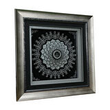 e38 EL İŞÇİLİĞİ ESMA-ÜL HÜSNA KAĞIT ROLYEF TABLO 52 x 52 cm - 6064