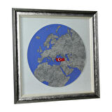 e38 EL İŞÇİLİĞİ APLİKE TABLO 72 x 72 cm - 6091