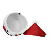 e38 EL İŞÇİLİĞİ HASIR JÜT İP SEPET 26*22 cm - 6133