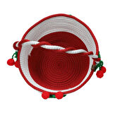 e38 EL İŞÇİLİĞİ HASIR JÜT İP SEPET 30*26 cm - 6135