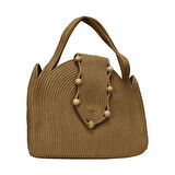 e38 EL İŞÇİLİĞİ HASIR JÜT KOL ÇANTASI 45*38 cm - 6137