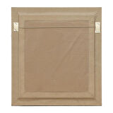 e38 EL İŞÇİLİĞİ KUFİ HAT " ALLAH LAFZI" BATTAL EBRU TEKNİĞİ TEZHİP TABLO 44*50 cm - 6200