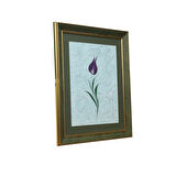 e38 EL İŞÇİLİĞİ LALE  EBRU TABLO 50x43  cm - 6226