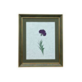 e38 EL İŞÇİLİĞİ KARANFİL EBRU TABLO 50x43  cm - 6229