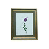 e38 EL İŞÇİLİĞİ LALE EBRU TABLO 50x43  cm - 6230