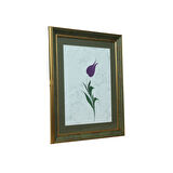 e38 EL İŞÇİLİĞİ LALE EBRU TABLO 50x43  cm - 6230