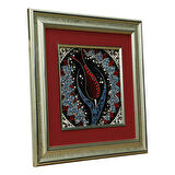 e38 EL İŞÇİLİĞİ ÇİNİ TABLO 34*34 CM - 6272
