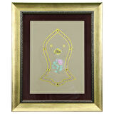 e38 EL İŞÇİLİĞİ TEZHİP TABLO 55x45 CM - 6320