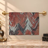 e38 EL İŞÇİLİĞİ KADIN RENKLİ EBRU ŞAL 175*70 cm -6733