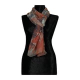 e38 EL İŞÇİLİĞİ KADIN RENKLİ EBRU ŞAL 175*70 cm -6733