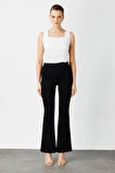 On Fashion İNCE FİTİLLİ İSPANYOL TAYT PANTOLON